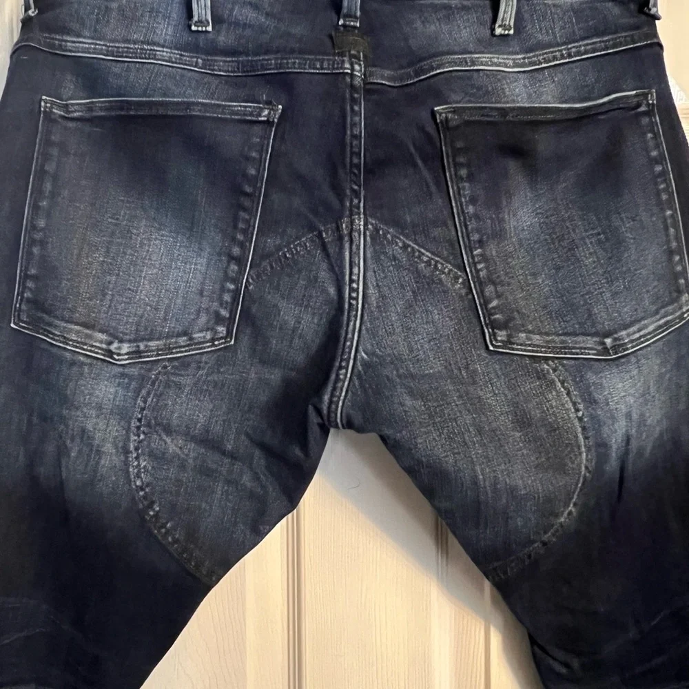 G-Star Raw 5260 3D Skinny Blue Denim Jeans Ankle Zip Moto Biker Skater Punk - Picture 4 of 12